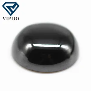 5A级质量3-12毫米圆形平背凸圆形切割黑色立方氧化锆松散宝石合成圆形凸圆形切割锆石