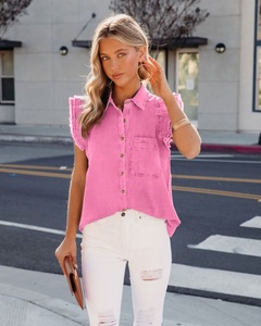 2025 New <strong>Street</strong> Hipster Raw Edge Hole to Make <strong>Old</strong> Lapel Denim Jacket Woman - Product Image 6