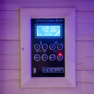 Lüks ev kırmızı ışık tedavisi kızılötesi Sauna kabin ahşap kapalı tam spektrum Sauna - Product Image 5