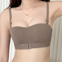BH Kancing Depan untuk Payudara Kecil - BH Wanita Tanpa Kawat Baja, Push Up, Seamless