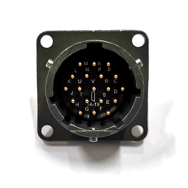 High Voltage 26482 Bayonet Quick Release Connector MS3112A 14-19 19pin Male Socket Circular Copper IP68 Waterproof Automotive