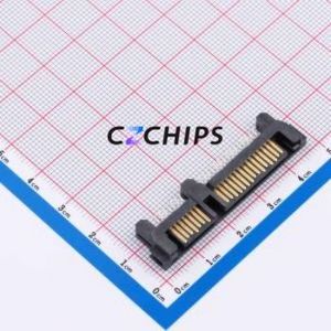 HDGCYLSY-SATA-117 Hard Drive Connector (SAS/SATA/M.2) SMD Connector SATA Male 22P Clamp Plate - Product Image 1