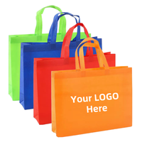 Bolsa de Mano al por Mayor de Alta Calidad, Tejido Laminado No Tejido con Logotipo Personalizado, Reutilizable para Compras, Abarrotes, Zapatos y Embalaje