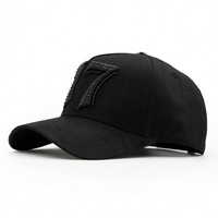 Casquette de baseball classique personnalisée 5 panneaux Barbas Hats NFC, casquette de sport en toile avec visière incurvée en daim, réglable unisexe Chrome