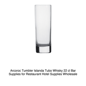 Vaso de whisky Islandés en tubo de 22 cl Arcoroc H 15.2 cm Ø 5.3 cm - Product Image 2