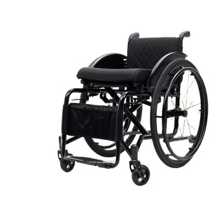 Fauteuil roulant manuel pliant léger avec tube en acier épaissi et fonction toilette pour personnes âgées – Équipement de réadaptation transfrontalier - Product Image 6