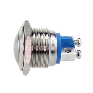 Interrupteur à bouton-poussoir à réinitialisation automatique en métal IP65 avec tête ronde <span class=keywords><strong>de</strong></span> 16 mm et 2 bornes à vis JS16B10 - Product Image 3