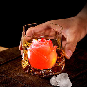 แม่พิมพ์น้ำแข็งซิลิโคนรูปดอกกุหลาบ 3 มิติ หลายขนาด ใช้ซ้ำได้ ปลอดภัย ไร้สารพิษ สำหรับวิสกี้ ขายดีช่วงซัมเมอร์ - Product Image 1