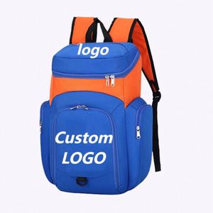 Mochila de Baloncesto de Mezclilla Personalizada al por Mayor con Logotipo, Transpirable, Duradera, para Gimnasio al Aire Libre, con Cierre, Impermeable, Deportiva Informal, con Forro de Poliéster - Product Image 1
