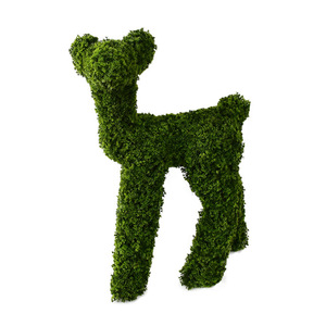 Árbol artificial de plástico para paisajismo de jardín, con diseño de animales de simulación, pequeño, verde, para parque, exterior, creativo, para conejos y perros - Product Image 2