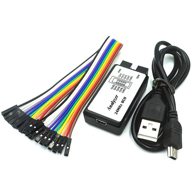 USB Logic Analyzer 24MHz 8 Channel 24M seconds Logic Analyzer Debugger For ARM FPGA
