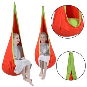 Balançoire suspendue pour enfants, intérieure/extérieure, avec coussin d'air, hamac en nylon pour enfants - Product Image 6