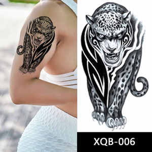 Tatuajes Temporales de Medio Brazo en Negro y Gris, Diseño Tribal Artístico Personalizado, Resistentes al Agua - Product Image 5