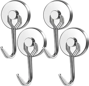 XINYUAN Heavy Duty Magnetic Hooks Strong Neodymium Magnet Hook For Hanging Perfect For Refrigerator And Other Magnetic Surfaces