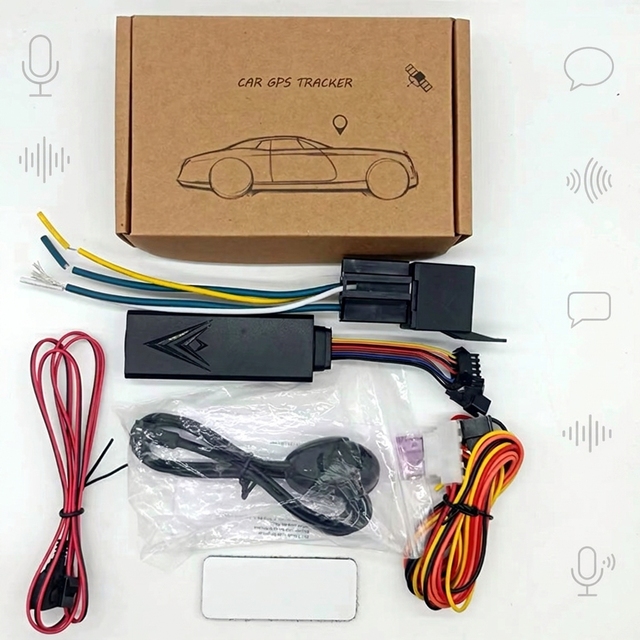 2G Wired GPS Tracker Kit, Real-Time Locator, Fuel Cut & Voice Monitor, Anti-theft Fleet Tracker