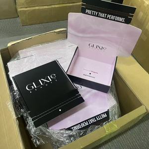 Boîtes d'emballage personnalisées noires et roses pour produits, papier de soie ou papier <span class=keywords><strong>cadeau</strong></span> et cartes de <span class=keywords><strong>remerciement</strong></span> - Product Image 5