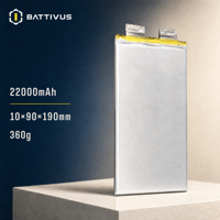 Batterie LiPo Pouch Cell haute énergie BATTIVUS 22000mAh 3.8V 20C pour drone UAV FPV