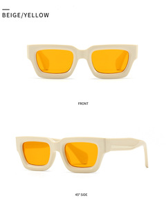 86608 New Style Personality Fashion Trendy Modern Charm Versatile Square Women Men Shades Vintage <b>Sunglasses</b> - Product Image 6