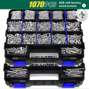Stainless Steel Screw Set 1070Pcs Phillips Head Countersunk Self Tapping Cross Border Packaging - Product Image 2