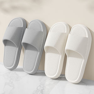 Summer Hotel Spa Custom Brand Logo Noir Blanc Grande Taille Unisexe Douche Antidérapante Slide Pantoufles Personnalisées pour Femmes Hommes Fabricant - Product Image 4