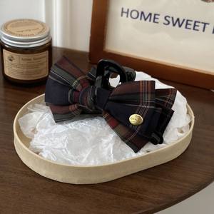 Pince à cheveux classique à motif quadrillé, pince à cheveux princesse, pince à cheveux en tissu doux pour femmes - Product Image 4