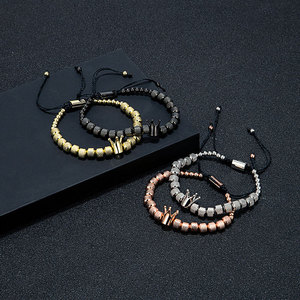 Pulseras y Brazaletes de Moda de Acero Inoxidable 316L que No se Deslustran, Chapados en Oro PVD de 14k y 18k, Joyería de Corona para Mujer y Hombre - Product Image 1