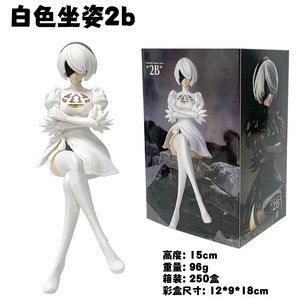 หุ่นตัวการ์ตูนสำหรับสะสม<span class=keywords><strong>2B</strong></span> อะนิเมะ PVC 9 S 15cm Nier automata สำหรับผู้หญิง - Product Image 3