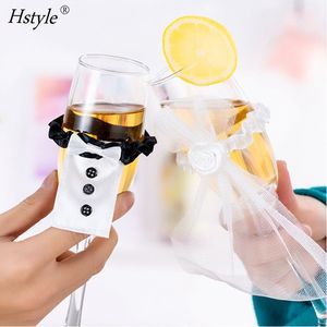 Decoración <span class=keywords><strong>de</strong></span> Mesa <span class=keywords><strong>para</strong></span> Bodas, Cubre Copas <span class=keywords><strong>de</strong></span> Vino, Disfraz <span class=keywords><strong>de</strong></span> Novios <span class=keywords><strong>para</strong></span> <span class=keywords><strong>Despedida</strong></span> <span class=keywords><strong>de</strong></span> Soltera, Fiesta <span class=keywords><strong>de</strong></span> <span class=keywords><strong>Despedida</strong></span> <span class=keywords><strong>de</strong></span> Soltera HS182, Tela <span class=keywords><strong>para</strong></span> Novia DIY - Product Image 2