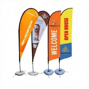 Drapeaux à Plumes Personnalisés en Gros pour Publicité Extérieure, Bannières Volantes de Plage, Catégorie de Produits Promotionnels - Product Image 3