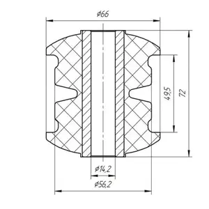 Bons fornecedores carro suspensão traseira peças choques traseira folha mola bucha 1453842 6c11-5719-aa para ford trânsito v348