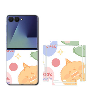 Para Samsung Galaxy Z Flip 7 7FE, Adhesivo de Cuerpo Completo, Película Protectora Trasera con Dibujos Animados, Calcomanía para Teléfono - Product Image 1