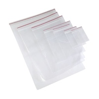 Sacs refermables de qualité alimentaire, biodégradables, transparents, en plastique, avec fermeture éclair