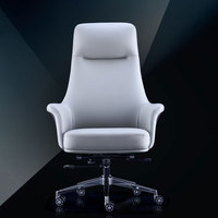 Chaise de bureau et de jeu ergonomique moderne Matériau en cuir Caractéristique tournante Chaise d'ordinateur
