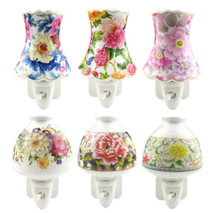 GL-TC17 OEM ETL CE ROHS BS vườn hoa gốm ánh sáng ban đêm cho phòng khách Đèn trang trí và tốt cho sức khỏe - Product Image 5