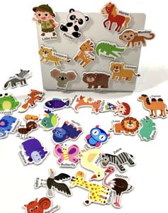 Hojas de Pegatinas Magnéticas EVA con Dibujos Animados de Animales Divertidos de UCI, 400x300 mm, Incentivos y Recompensas Lindas para Niños Pequeños, Juguetes Educativos - Product Image 2
