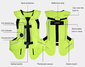 600 <span class=keywords><strong>D</strong></span> Polyester Moto Air-Bag Gilet pour Motocross Avancé Équitation Moto Racing Veste High-Tech Beauté Soins Personnels - Product Image 6