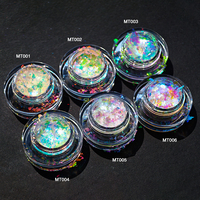 Superbe paillettes caméléon arc-en-ciel, paillettes irisées blanc opale pour cosmétiques, résine et artisanat