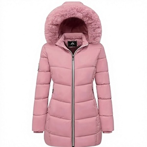 Women's Lightweight Packable Hooded <b>Winter</b> <b>Quilted</b> Puffer Jacket Detachable Sleeves Hat Zipper Closure Water Resistant Wool - Product Image 1