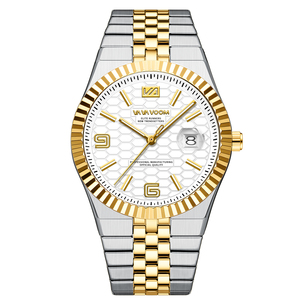 Reloj de Pulsera de Lujo para Hombre, Automático, de Diseñador, con Doble Hora, Esfera de 24 Horas, Ventana de Calendario Anual, Bisel Estriado y Brazalete de Acero - Product Image 2