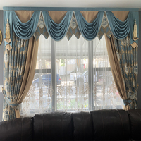 Rideau Occultant Jacquard Floral De Luxe, Romantique et Élégant, Bleu Marine Élégant, pour Fenêtre, Idéal pour Maison Connectée
