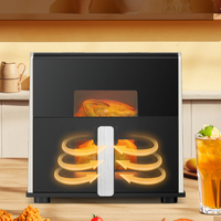 Nouvelle Friteuse à Air Intelligente 2026 avec Fenêtre Visible - Mini Four Électrique Multifonctionnel pour la Maison et la Personnalisation OEM
