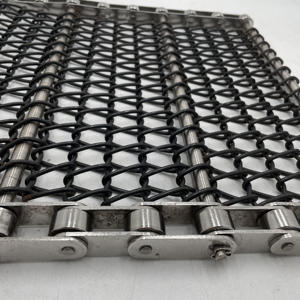 ब्रेड बेकिंग के लिए उच्च तापमान खाद्य ग्रेड 304/316 स्टेनलेस स्टील वायर जाली कन्वेयर बेल्ट - Product Image 1