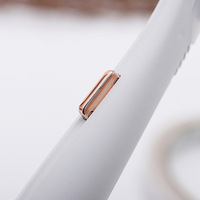 Mini rasoir électrique pour le visage pour femmes, fonctionne sur piles, avec grattoir lumineux, blanc, piles AA (n°5)