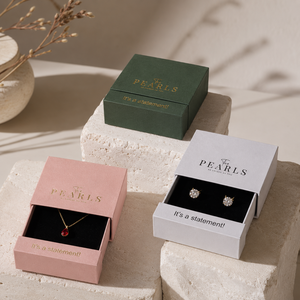 Eco-friendly Wholesale Blank White Drawer Jewelry <b>Box</b> Multiple Logo Color Options Gold Rose Gold Silver <b>Black</b> White - Product Image 1