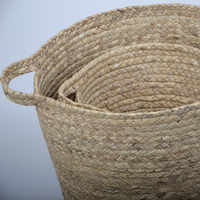 Paniers tissés avec poignées, paniers de rangement pour ranger des objets