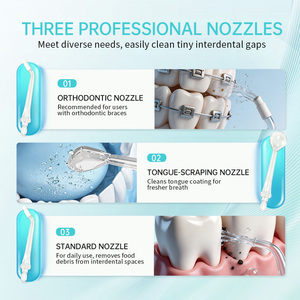 <span class=keywords><strong>Irrigador</strong></span> Bucal Portátil Keleek, Resistente al Agua IPX7, Tanque de 200 ml, Limpiador <span class=keywords><strong>Dental</strong></span> Recargable para Viajes y Hogar - Product Image 5