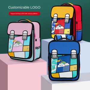 <span class=keywords><strong>2D</strong></span>书包可拆卸式防震减压小学生补救包一袋两用2-6年级学生包 - Product Image 5