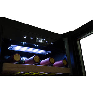 Sunnai OEM tam cam kapi bağlantısız uzun boylu büyük 126 şişe çift bölge şarap soğutucu buzdolabı - Product Image 3