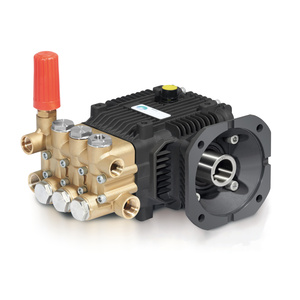 Bomba de émbolo triplex de cerámica de alta presión de una pieza de 1450 PSI, 100 bar, 19 LPM para limpiadores de alta presión, conexión PBM directa con cabezal de bomba - Product Image 1