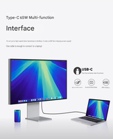 Moniteur de jeu B2B 34 pouces 5K NanoIPS avec écran miroir de conception photographique Retina, boîtier en aluminium et fréquence de rafraîchissement de 75 Hz - TYPE-C
